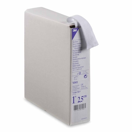 3M Synthetic Stockinette Tubular / Undercast 1 Inch X 25 Yard Polyester NonSterile,  MS01